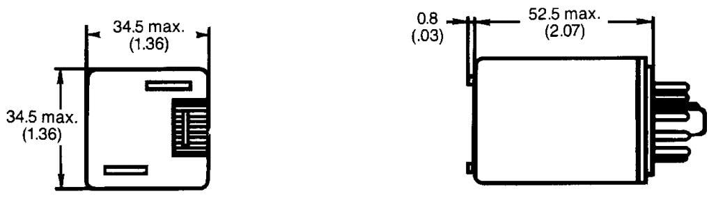 Mechanical Drawing - Omron Industrial Automation MK General Purpose Relays