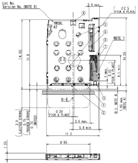 JAE Electronics SF72 Nano SIM Card Connectors