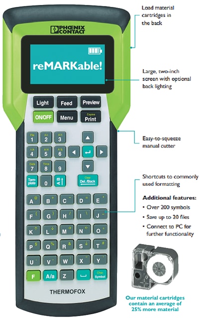 Phoenix Contact THERMOFOX Handheld Printers & Accessories