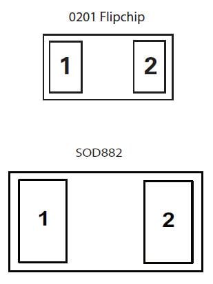 Schematic - Littelfuse SP3130 0.3pF 10KV Bidirectional Discrete TVS