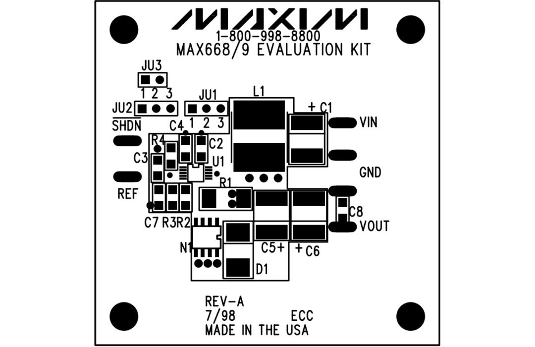 Analog Devices / Maxim Integrated MAX668EVKIT Evaluation Kit