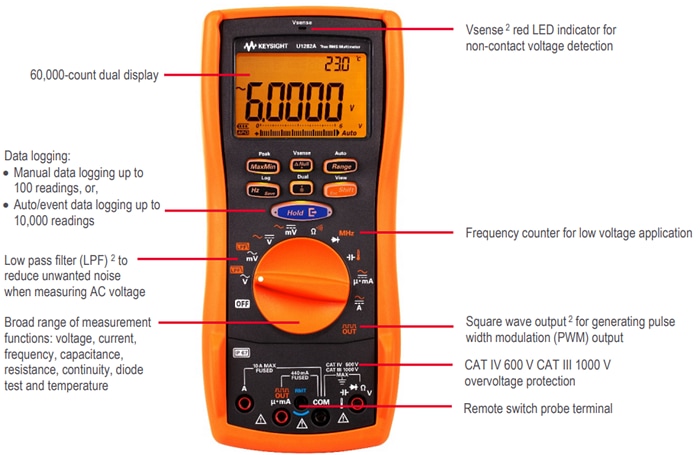 Location Circuit - Keysight Technologies U1280 Series Handheld Digital Multimeters