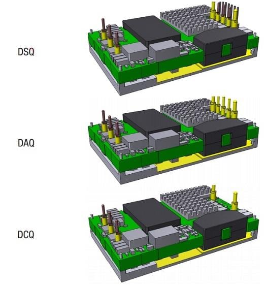 Murata Power Solutions DSQ/DAQ/DCQ 600W DC-DC Converters