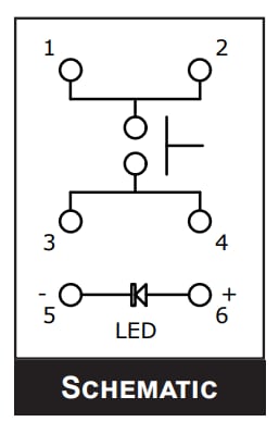 Schematic - E-Switch TL6275 Tactile Switches