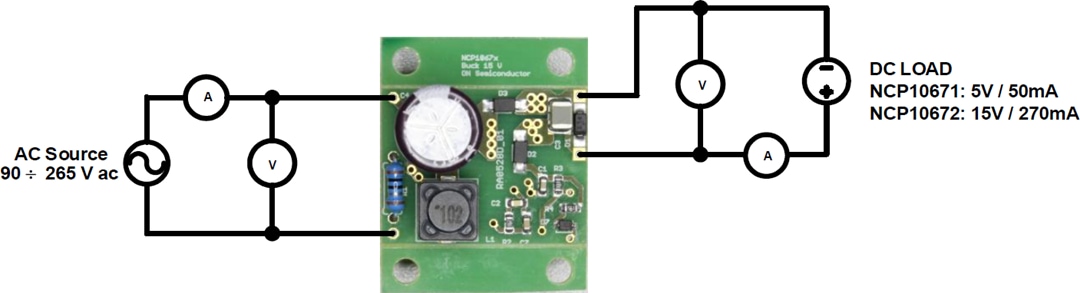 Chart - onsemi NCP10671B05GEVB & NCP10672B15GEVB Eval Boards