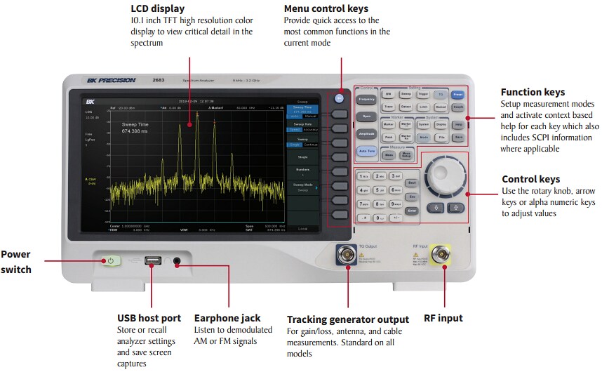 B&K Precision 2680 Spectrum Analyzers