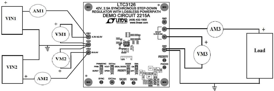 Mechanical Drawing - Analog Devices Inc. LTC3126EUFD Demo Board DC2215A