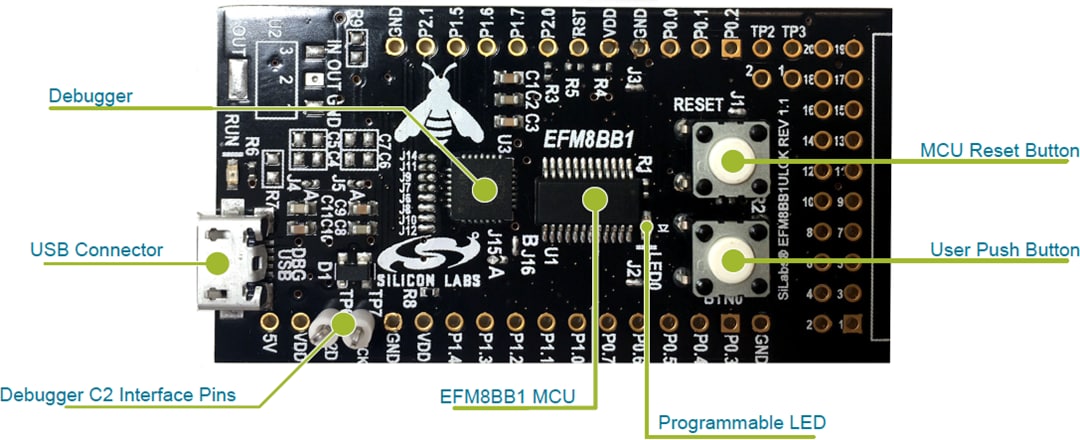 Silicon Labs EFM8BB1LCK 8-bit Development Kit