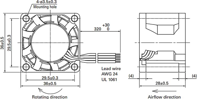 Sanyo Denki San Ace 36 9HV High Static Pressure DC Fans
