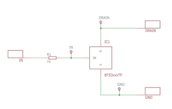 Schematic - Infineon Technologies BTS3080TF Demonstration Board
