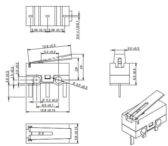 Chart - Würth Elektronik WS-MITV Terminal Microswitches