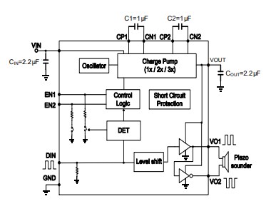 Application Circuit Diagram - Diodes Incorporated PAM8904E Series Audio Amplifiers