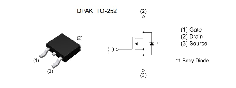 Application Circuit Diagram - ROHM Semiconductor RD3U041AAFRA N-Ch 250V 4A Power MOSFET