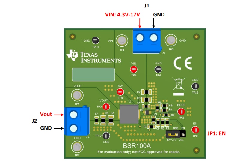Location Circuit - Texas Instruments TPS563202EVM Evaluation Module