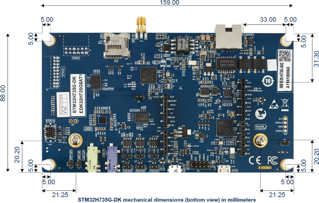 STMicroelectronics STM32H735G-DK Discovery Kit