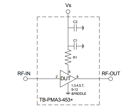 Application Circuit Diagram - Mini-Circuits PMA3 MMIC Amplifiers