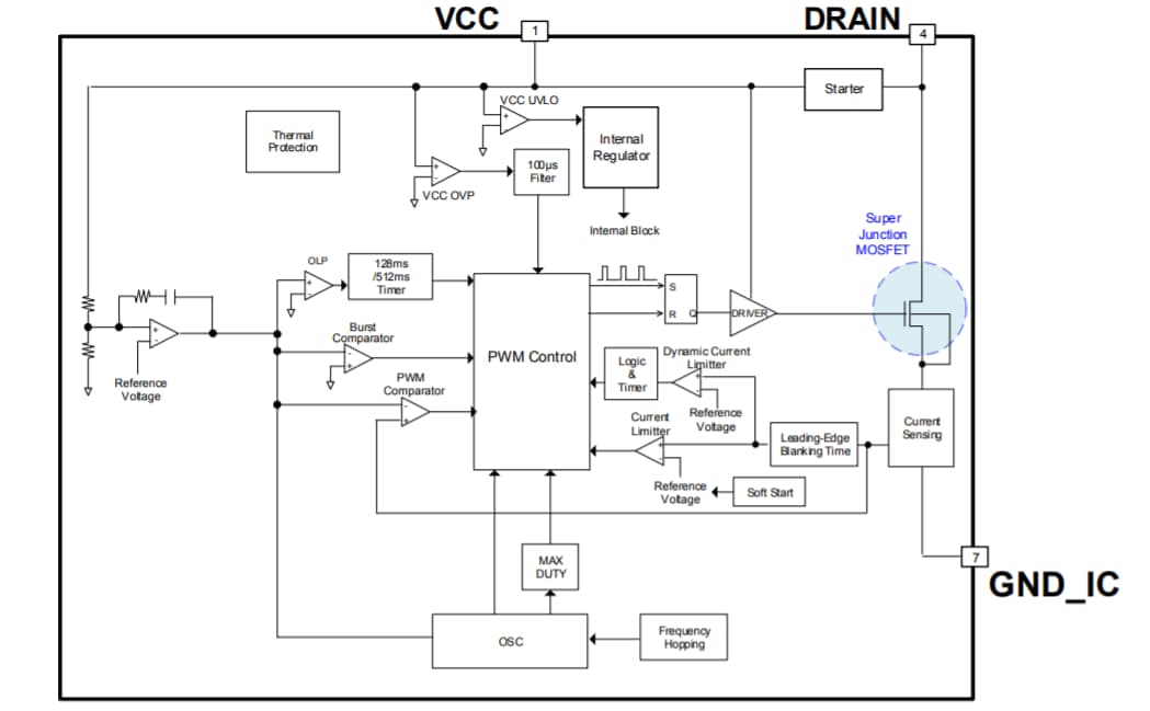 Block Diagram - ROHM Semiconductor BM2P10x PWM Type DC/DC Converters