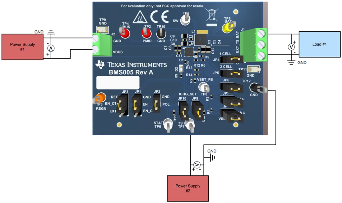 Mechanical Drawing - Texas Instruments bq25300EVM/bq25303JEVM Evaluation Module (EVM)