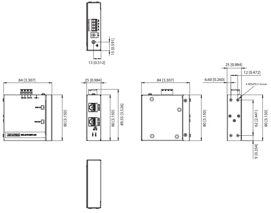 Advantech EKI-2701MPI-5G PoE Injector
