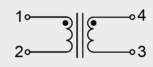Schematic - Signal Transformer / Bel LPTC-V Toroidal Common Mode Chokes