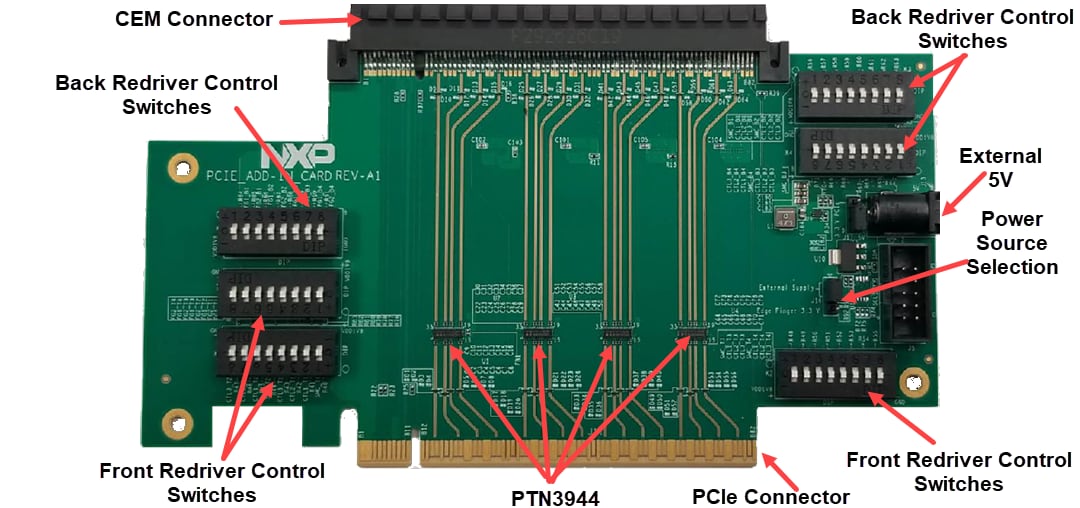 NXP Semiconductors PTN3944EVM-KIT PCIe 4 Linear Equalizer Eval Board