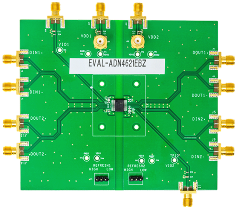 Mechanical Drawing - Analog Devices Inc. EVAL-ADN4620EBZ/EVAL-ADN4621EBZ Evaluation Boards