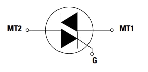 Schematic - Littelfuse QJxx35xH4 35A Alternistor TRIACs