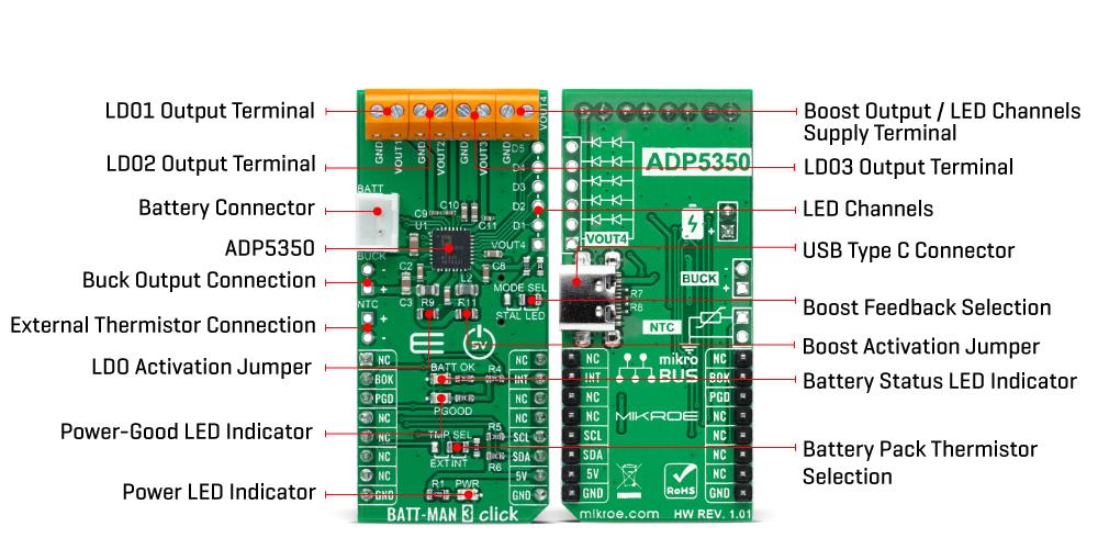 Mikroe BATT-MAN 3 Click