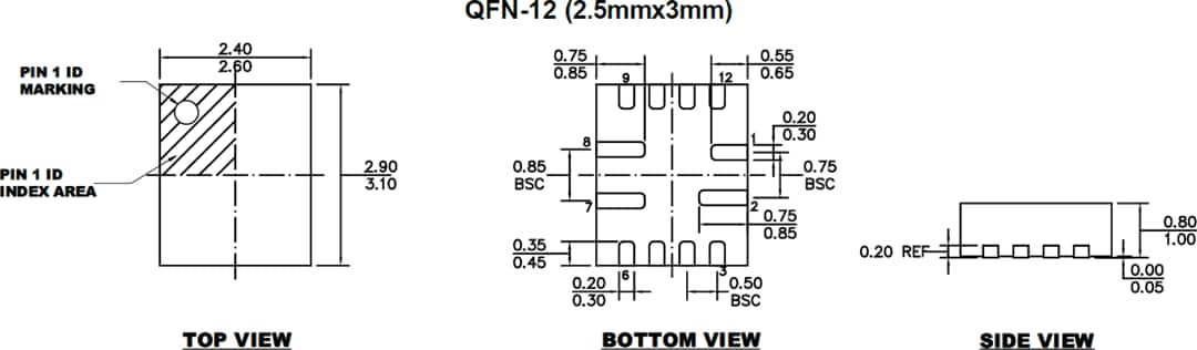 Mechanical Drawing - Monolithic Power Systems (MPS) MP4572 Switching Voltage Regulator