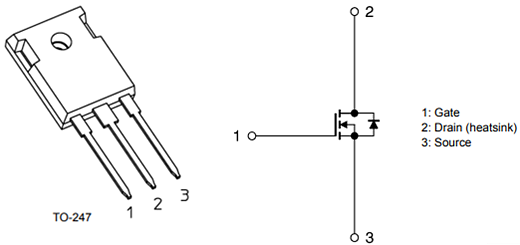 Mechanical Drawing - Toshiba 650V & 1200V 3rd Gen Silicon Carbide MOSFETs