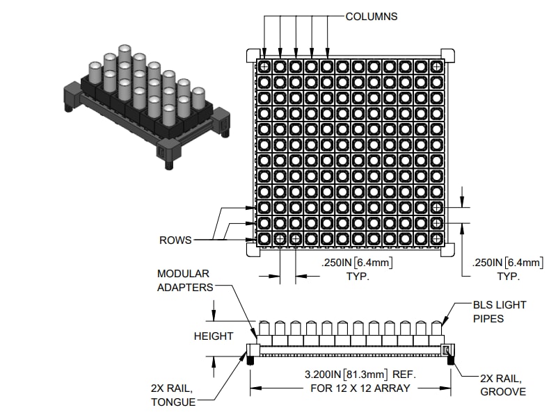Mechanical Drawing - BIVAR MLPS (Modular Light Pipe System)