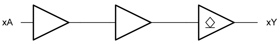 Block Diagram - Texas Instruments SN74LV6T07/SN74LV6T07-Q1 Hex Open-Drain Inverters