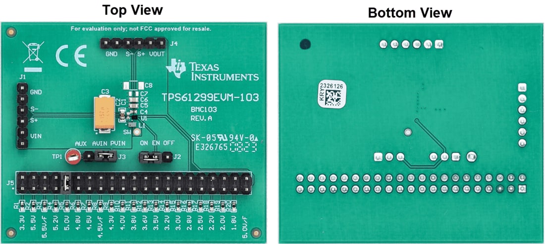 Mechanical Drawing - Texas Instruments TPS61299EVM-103 Converter Evaluation Module