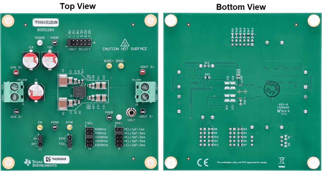Mechanical Drawing - Texas Instruments TPSM843B22EVM Power Module Evaluation Module