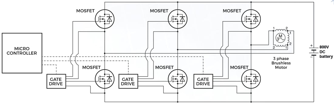Application Circuit Diagram - Diodes Incorporated DMWS120H100SM4 1200V N-Channel SiC Power MOSFET