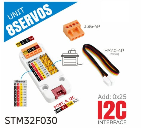 M5Stack U165 8Servos Unit