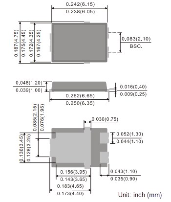 Mechanical Drawing - PANJIT MBR8H120PCx Schottky Barrier Rectifiers