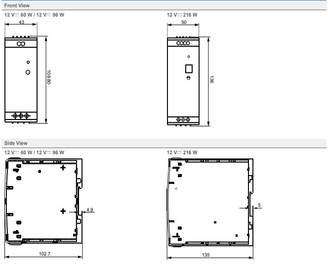 Block Diagram - Crouzet IPS12 Industrial Power Supplies