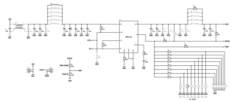 Schematic - RECOM Power RPH-3.0-EVM-1 Evaluation Module