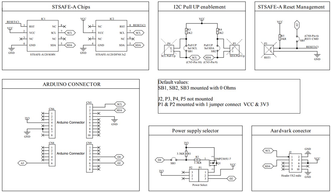 Schematic - STMicroelectronics X-NUCLEO-ESE01A1 Secure Element Expansion Board