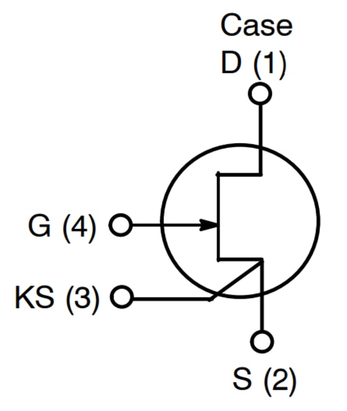 Schematic - onsemi UF3N120007K4S 1200V JFET N-Channel Transistor