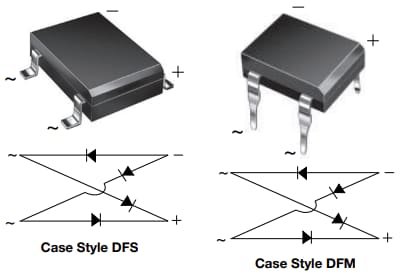 Vishay Semiconductors DF0x & DF1x Bridge Rectifiers