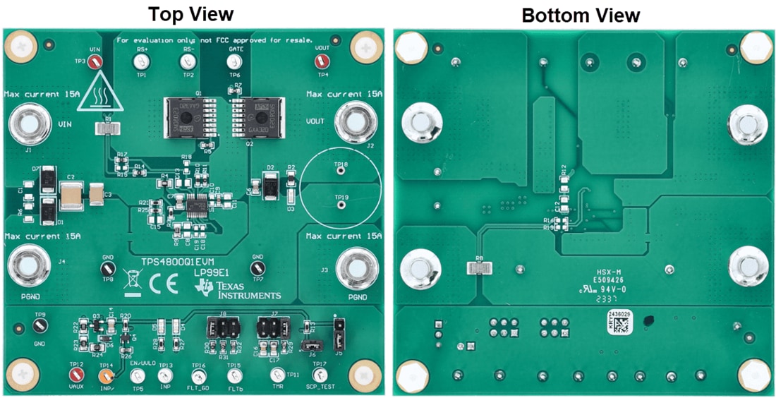 Mechanical Drawing - Texas Instruments TPS4800Q1EVM Driver Evaluation Module (EVM)